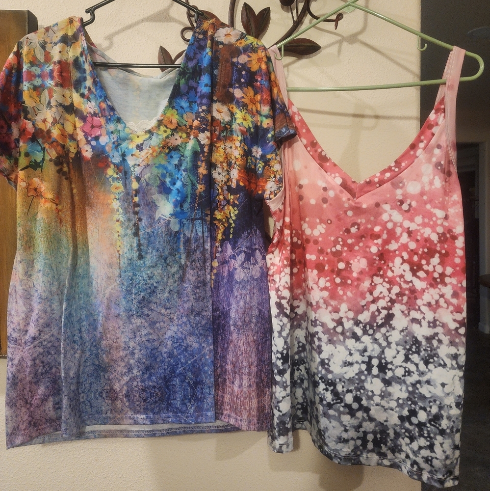 2 no brand shirts.   Xl